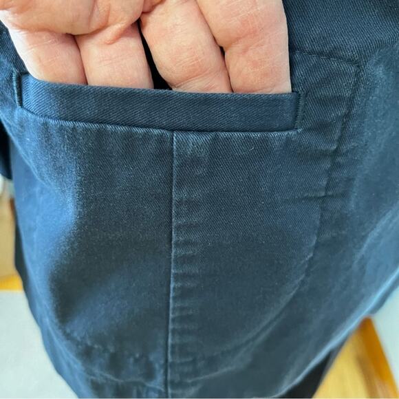 Talbots Woman Petites Stretch Cotton Spandex Blue Jacket 20W Preppy Business - Picture 3 of 8